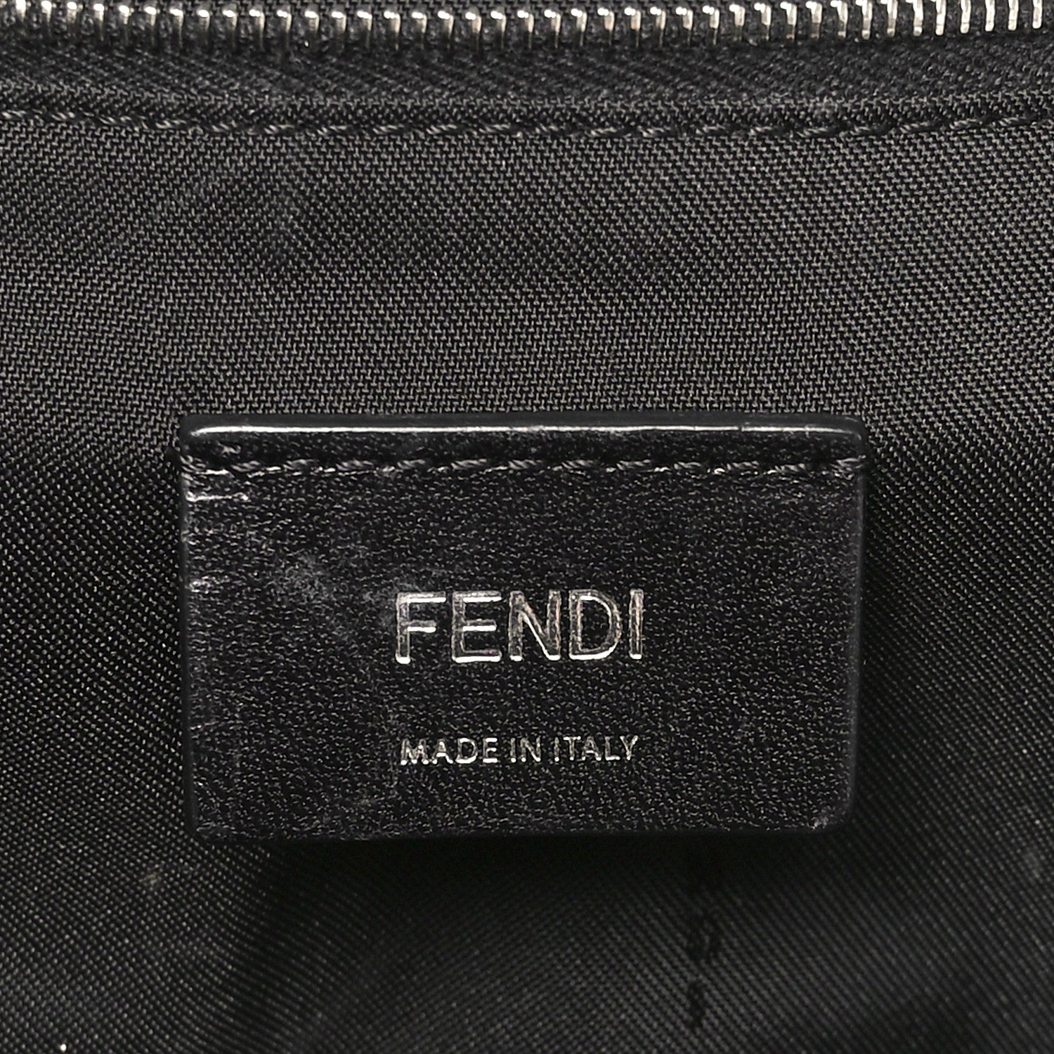 Fendi Nylon Vitello Century Logo Backpack Black 6 of 11