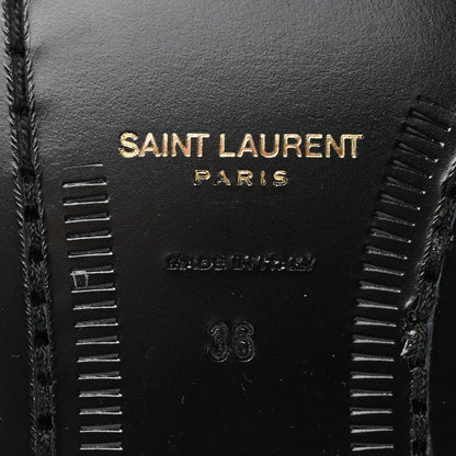 Saint Laurent Calfskin Penny Loafers 36 Black 8 of 8