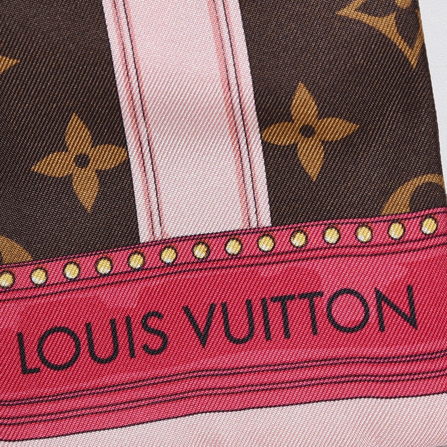 Louis Vuitton Silk Monogram Summer Trunks Bandeau Brown 4 of 8