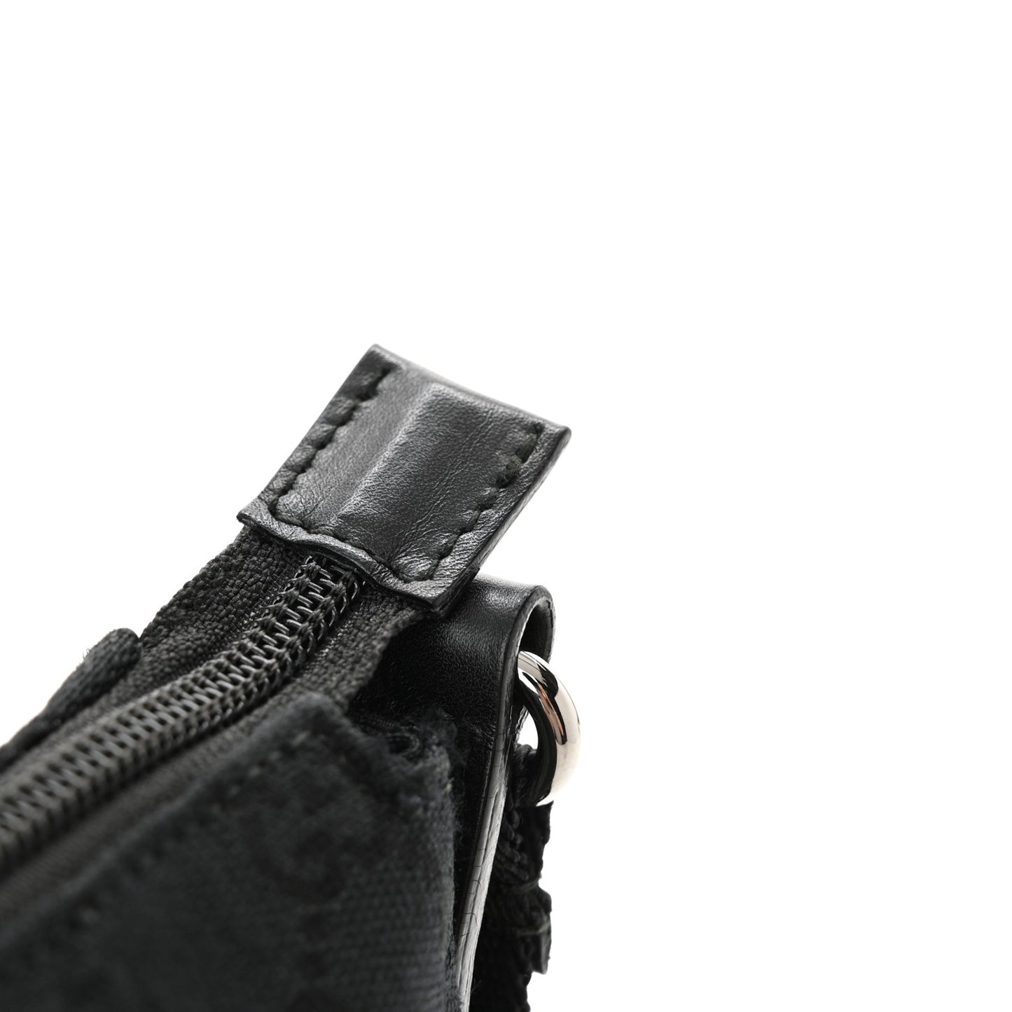 Monogram Calfskin Perforated Medium Flat Messenger Bag Black