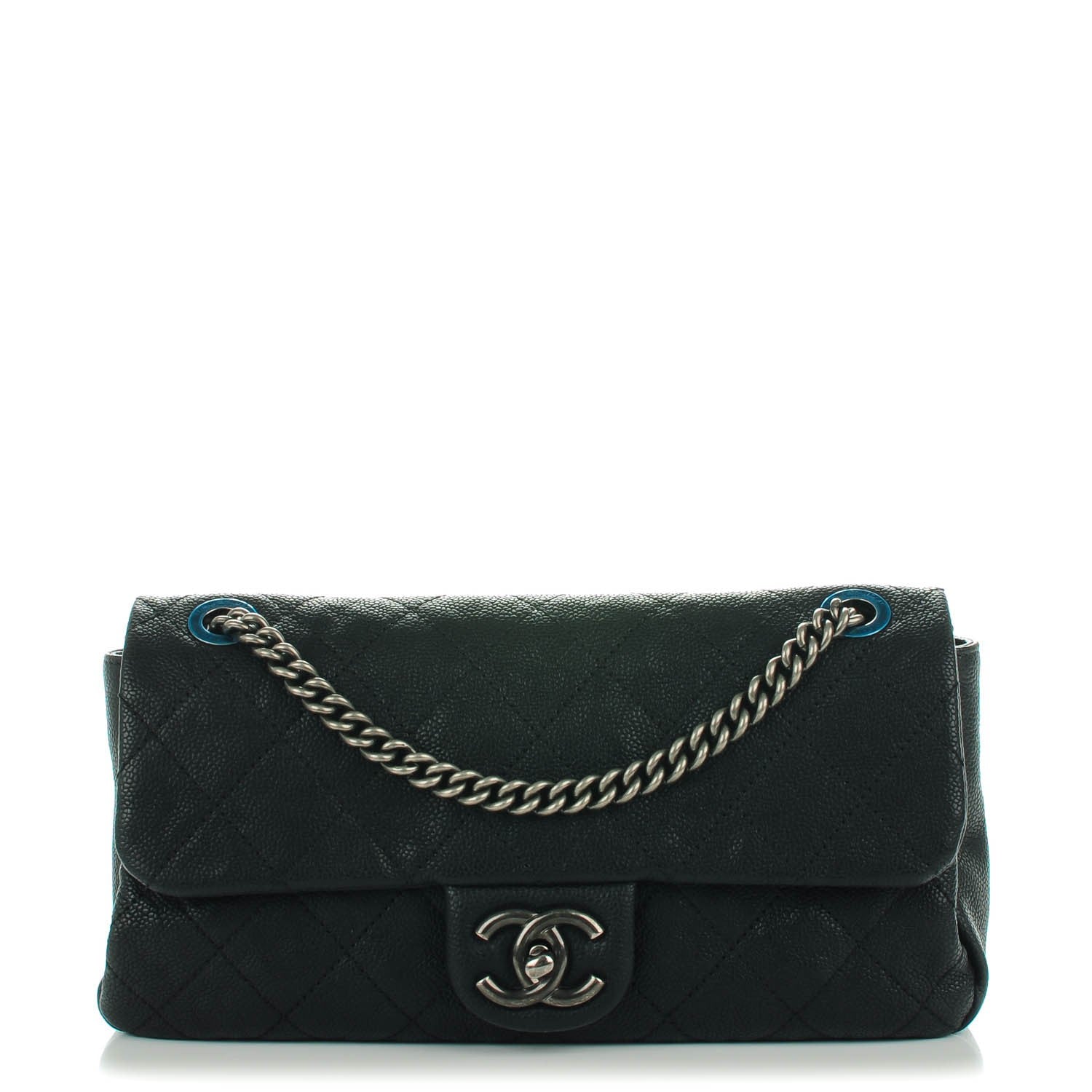 Chanel Caviar Quilted Medium Simply CC Flap Black 1 of 8