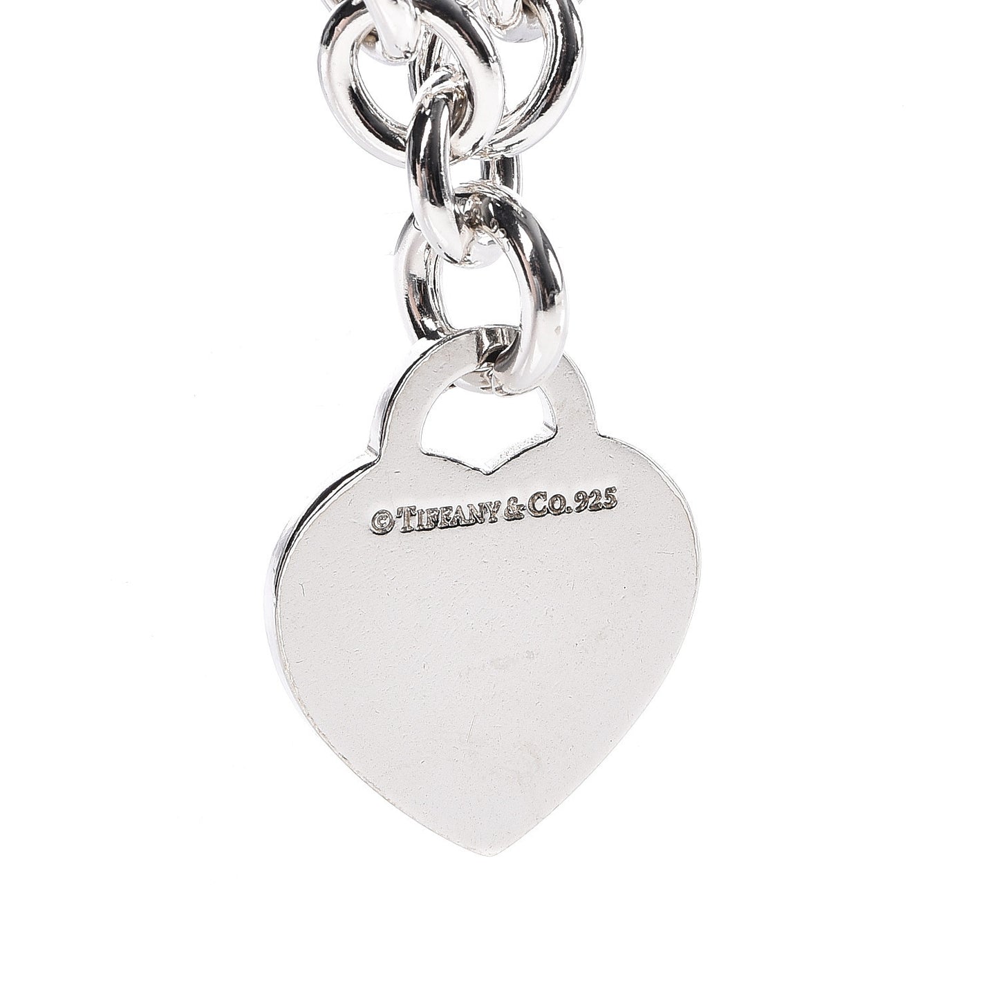 Sterling Silver Notes Heart Tag Toggle Bracelet