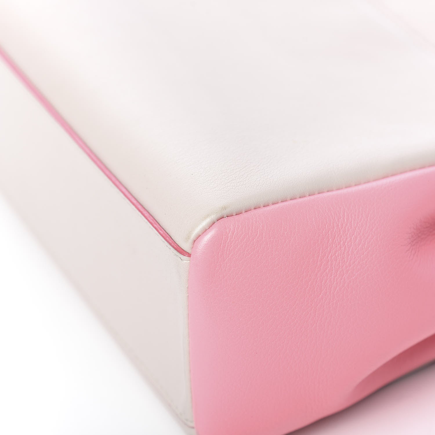 Christian Dior Calfskin Bi-Color Small Diorling Rose Candy 12 of 15