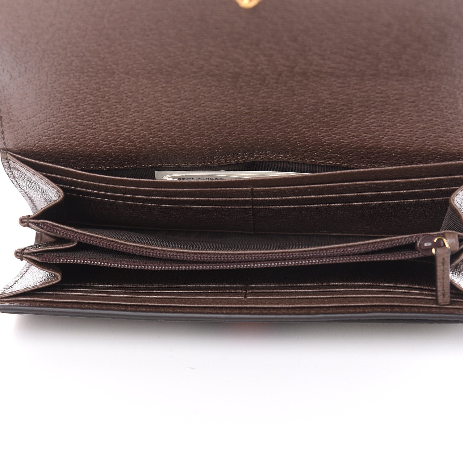 Gucci GG Supreme Monogram Web Ophidia Continental Wallet Brown 5 of 7