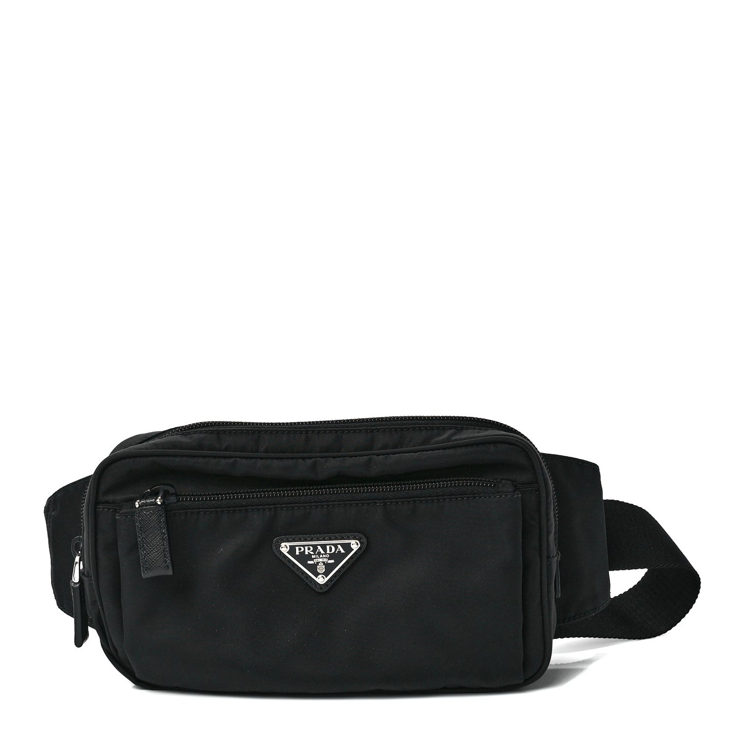 Re-Nylon Saffiano Belt Bag Black
