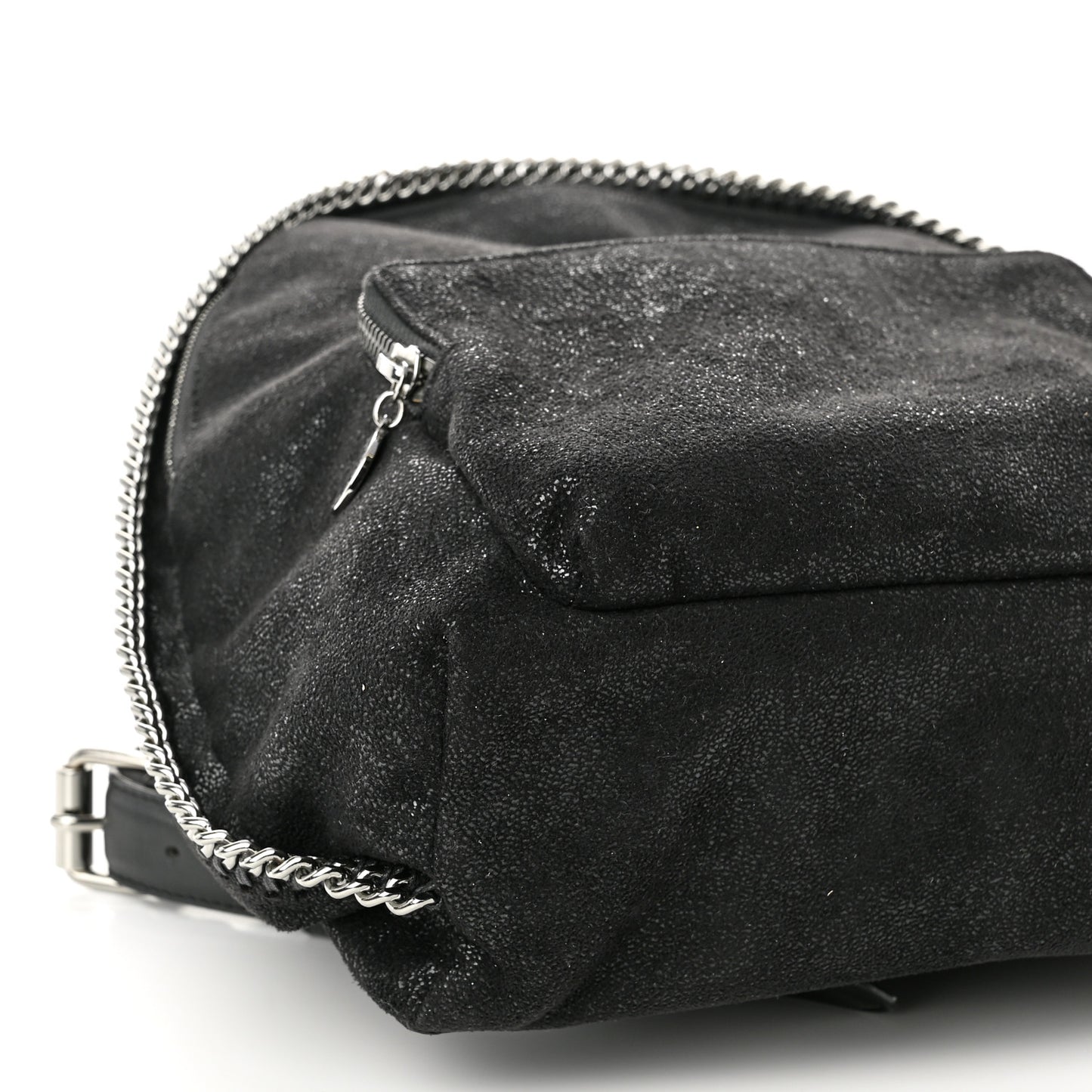 Shaggy Deer Small Falabella Backpack Black