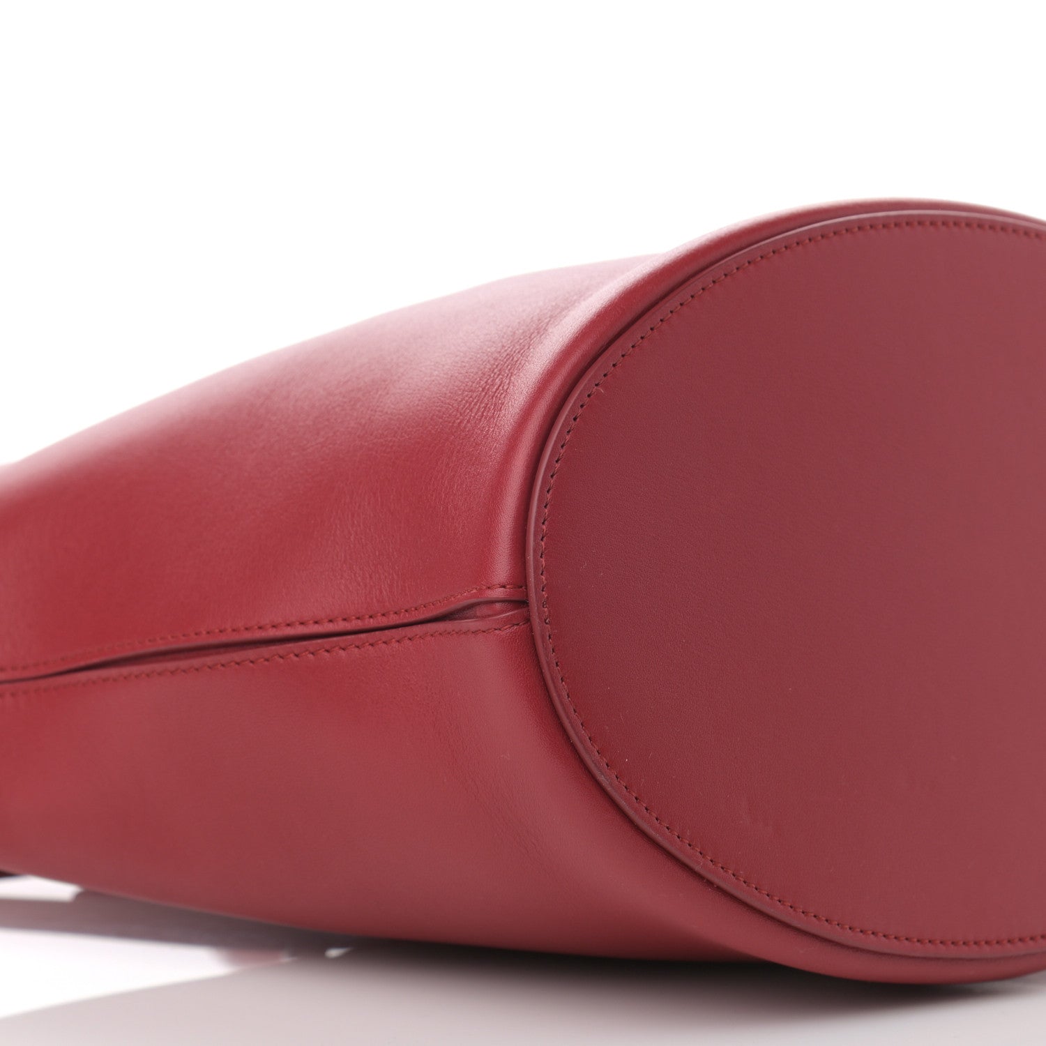 Celine Smooth Calfskin Clasp Bucket Bag Red 10 of 15