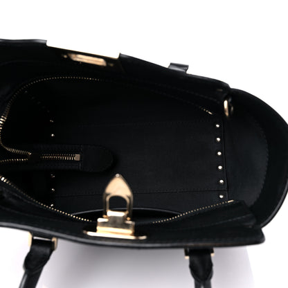 Valentino Garavani Vitello Mini Rockstud Double Handle Tote Black 5 of 8