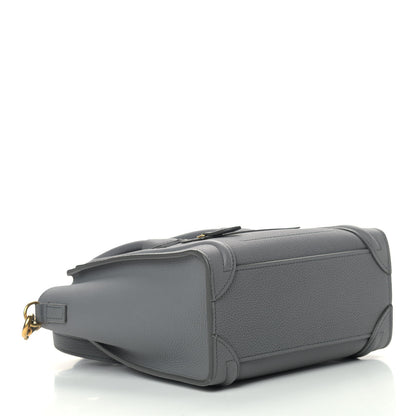 Celine Baby Drummed Calfskin Nano Luggage Kohl 4 of 10