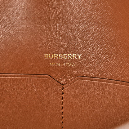 Burberry Calfskin Medium Society Top Handle Tote Tan 6 of 16