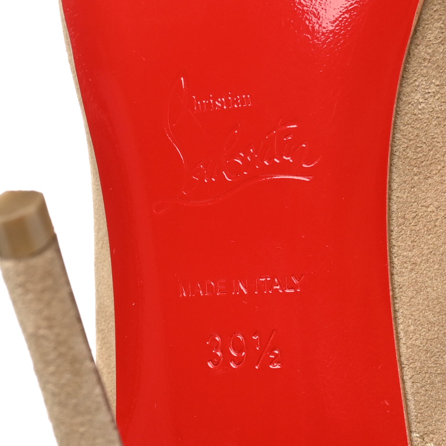Suede Mistinguetre 100 Boots 39.5 Beige
