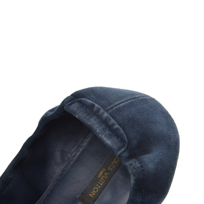 Louis Vuitton Suede S-Lock Ballerina Flats 39 Marine 15 of 17