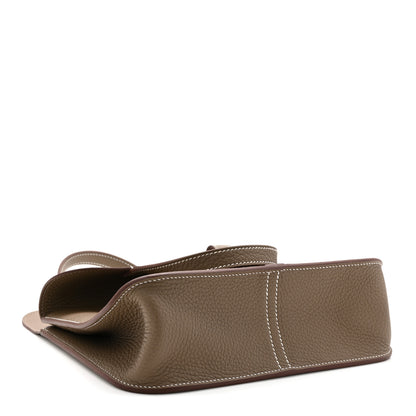 Hermes Taurillon Clemence Halzan 25 Etoupe 4 of 11