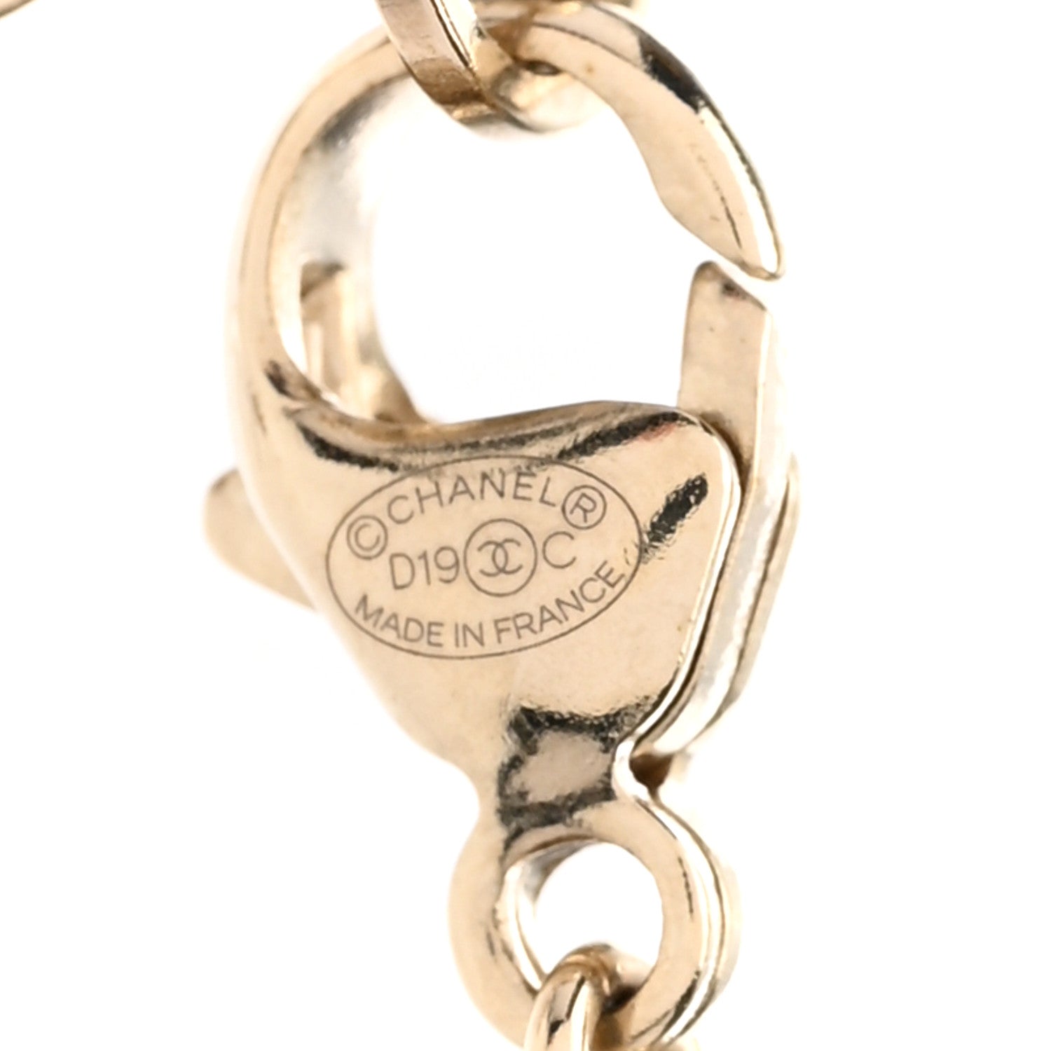 Chanel Resin Camera CC Necklace Black Gold 6 of 7