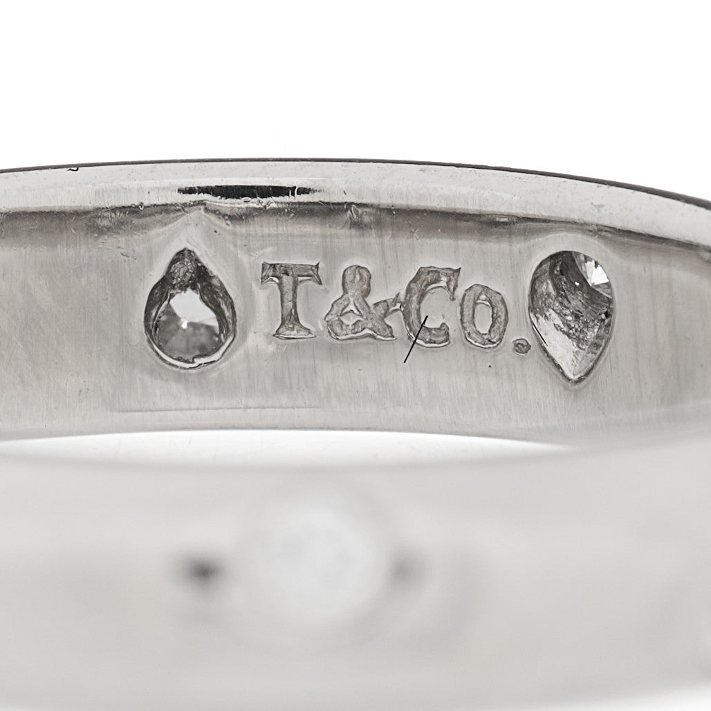 Platinum Diamond 4mm Etoile Band Ring 54 7