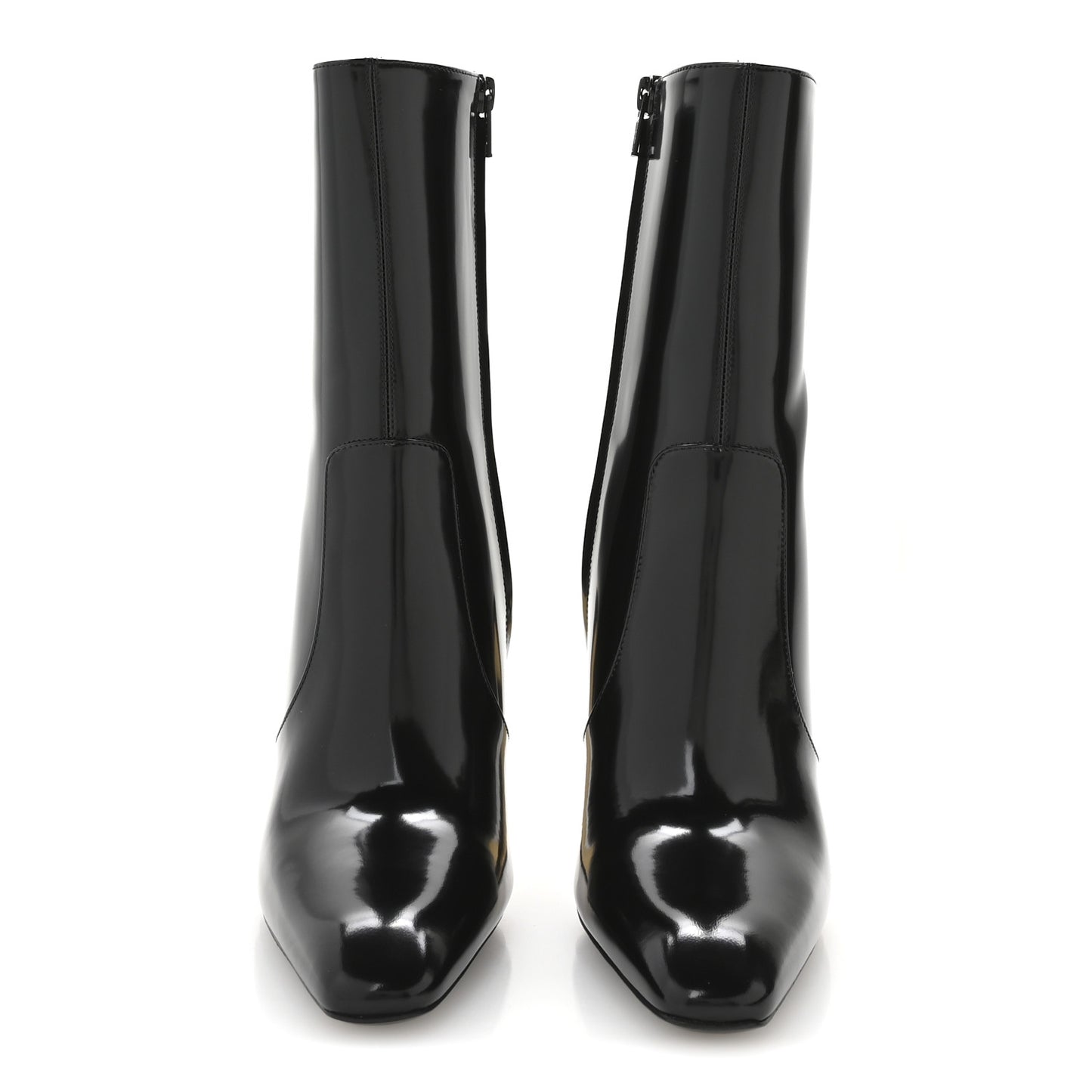Vitello Marilyn Auteuil 105 Ankle Zip Boots 38 Black