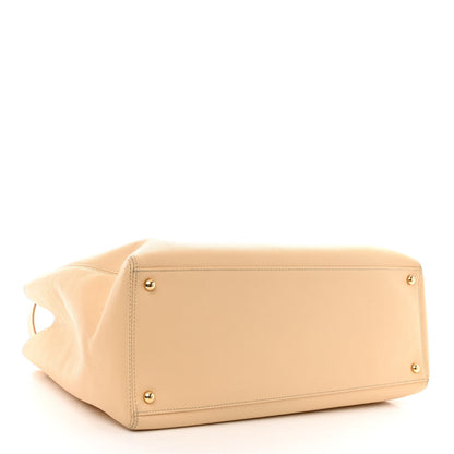 Chanel Calfskin Cerf Executive Shopper Tote Light Beige 5 of 19