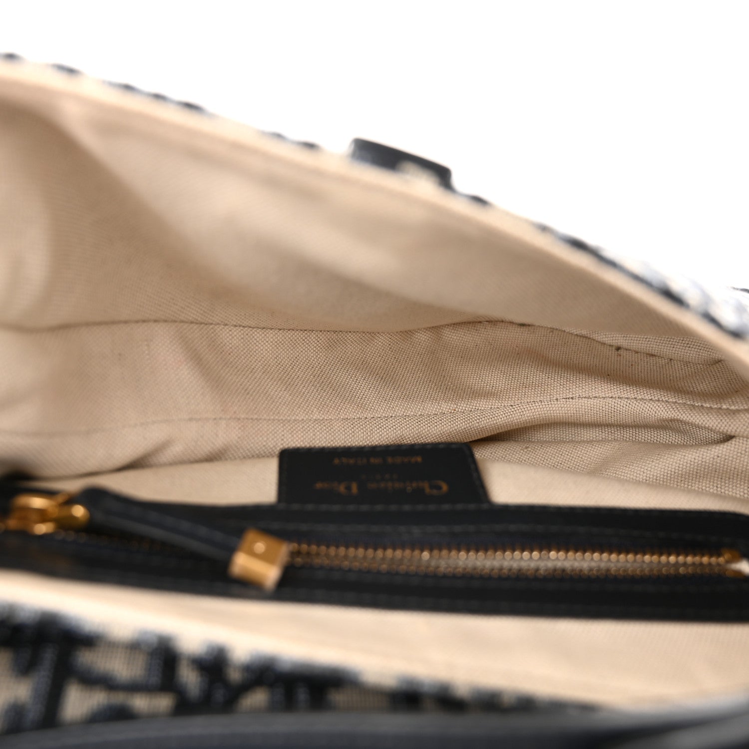 Christian Dior Oblique Saddle Bag Blue 5 of 10