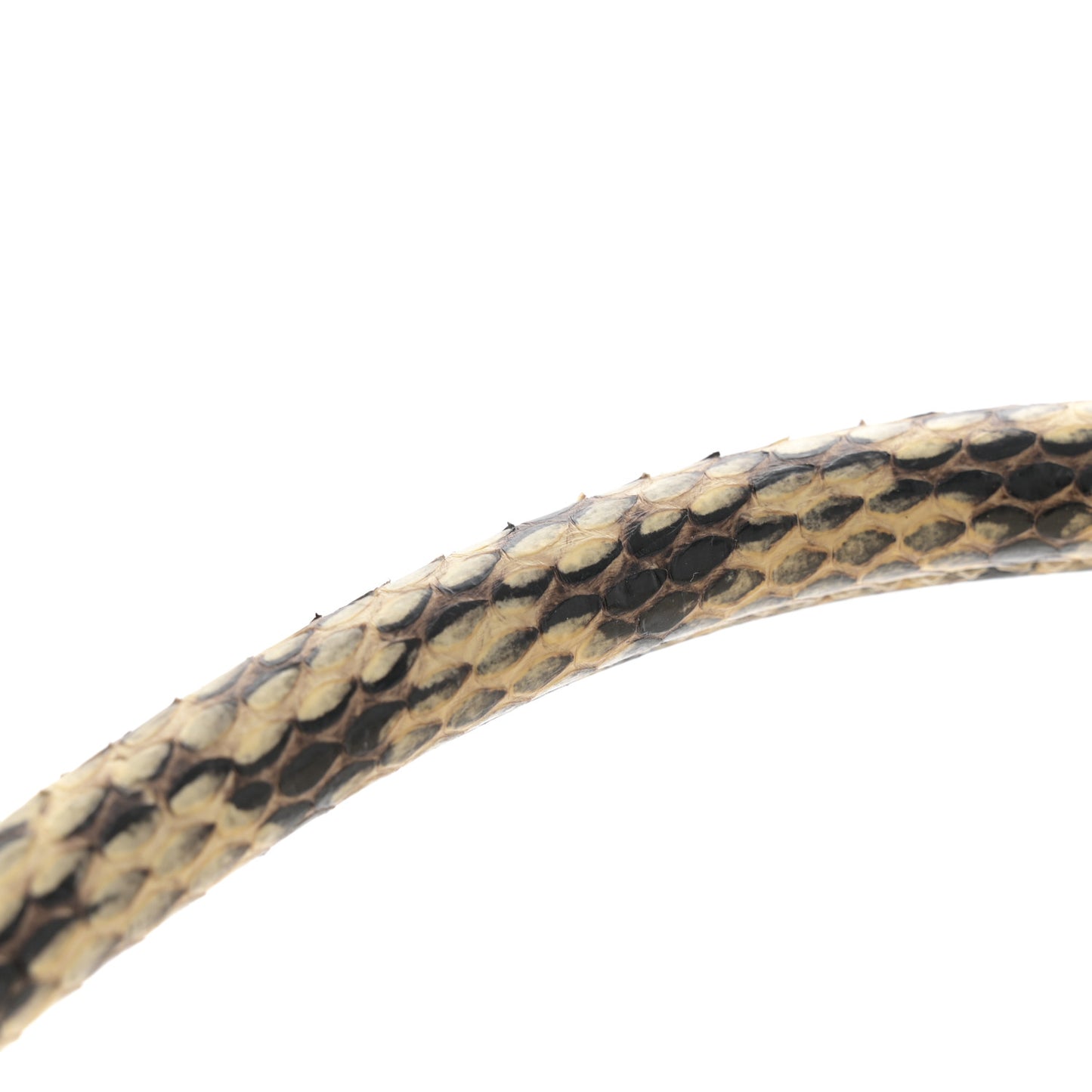 Calfskin Suede Whipsnake Medium Trapeze Black White