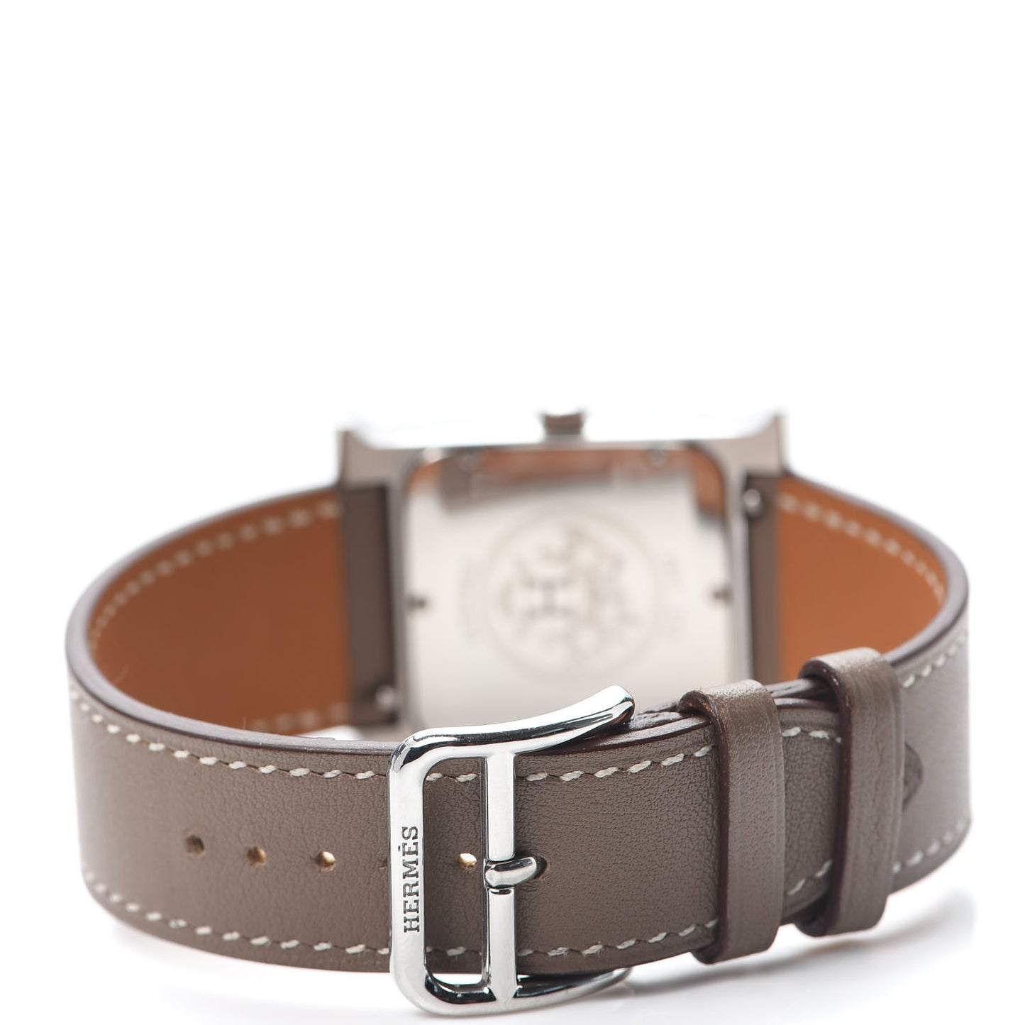 Stainless Steel Swift 26mm Heure H Hour Quartz Watch Etoupe