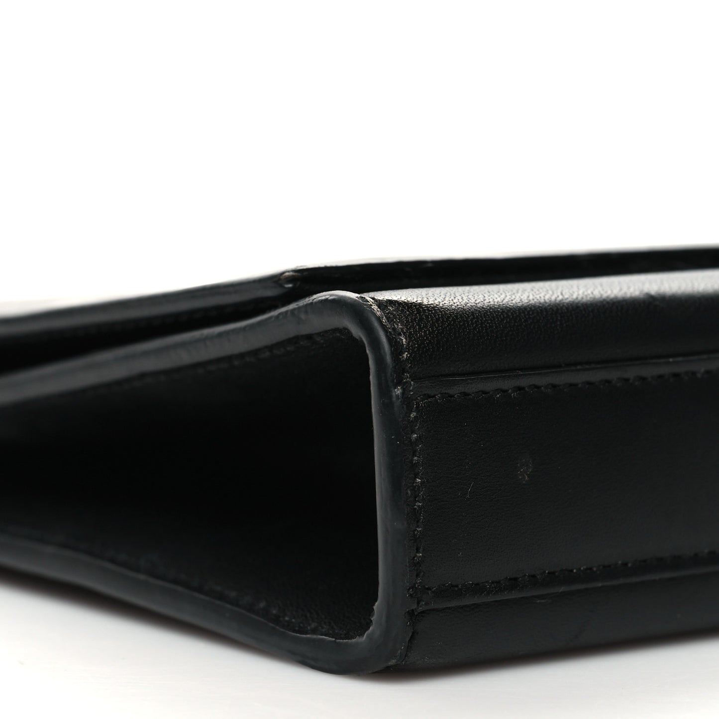 Calfskin Classic Monogram Tassel Clutch Black