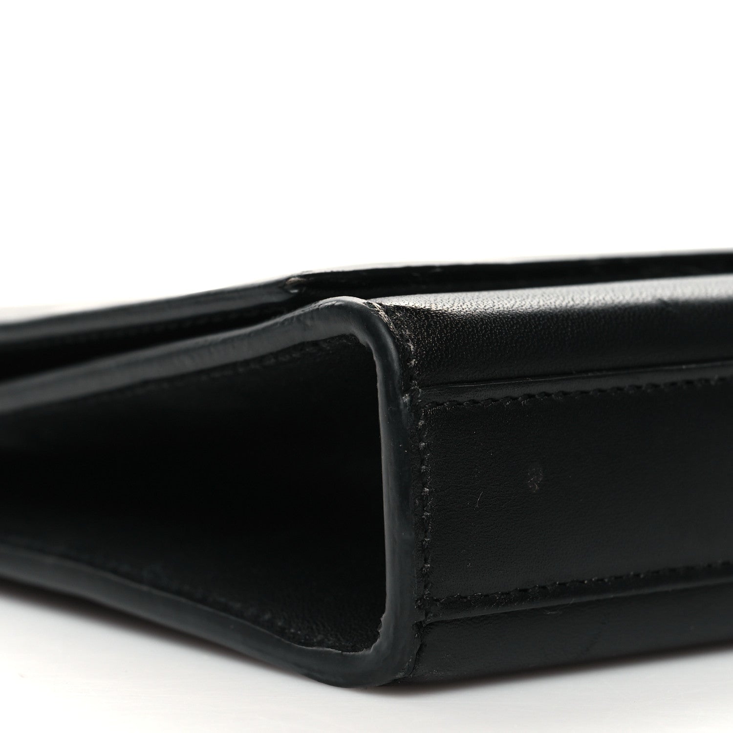 Saint Laurent Calfskin Classic Monogram Tassel Clutch Black 8 of 14