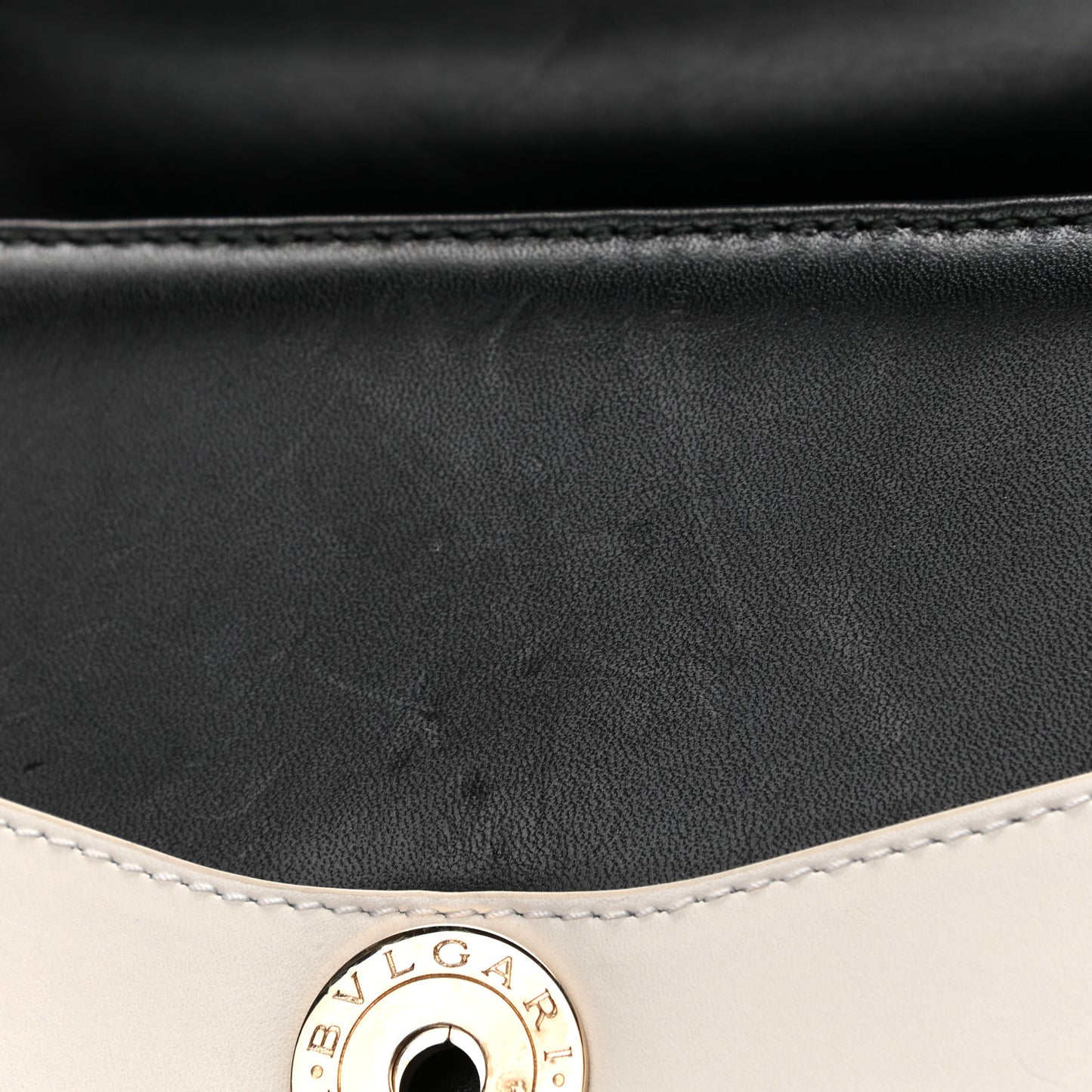 Calfskin Serpenti Forever Top Handle White Black
