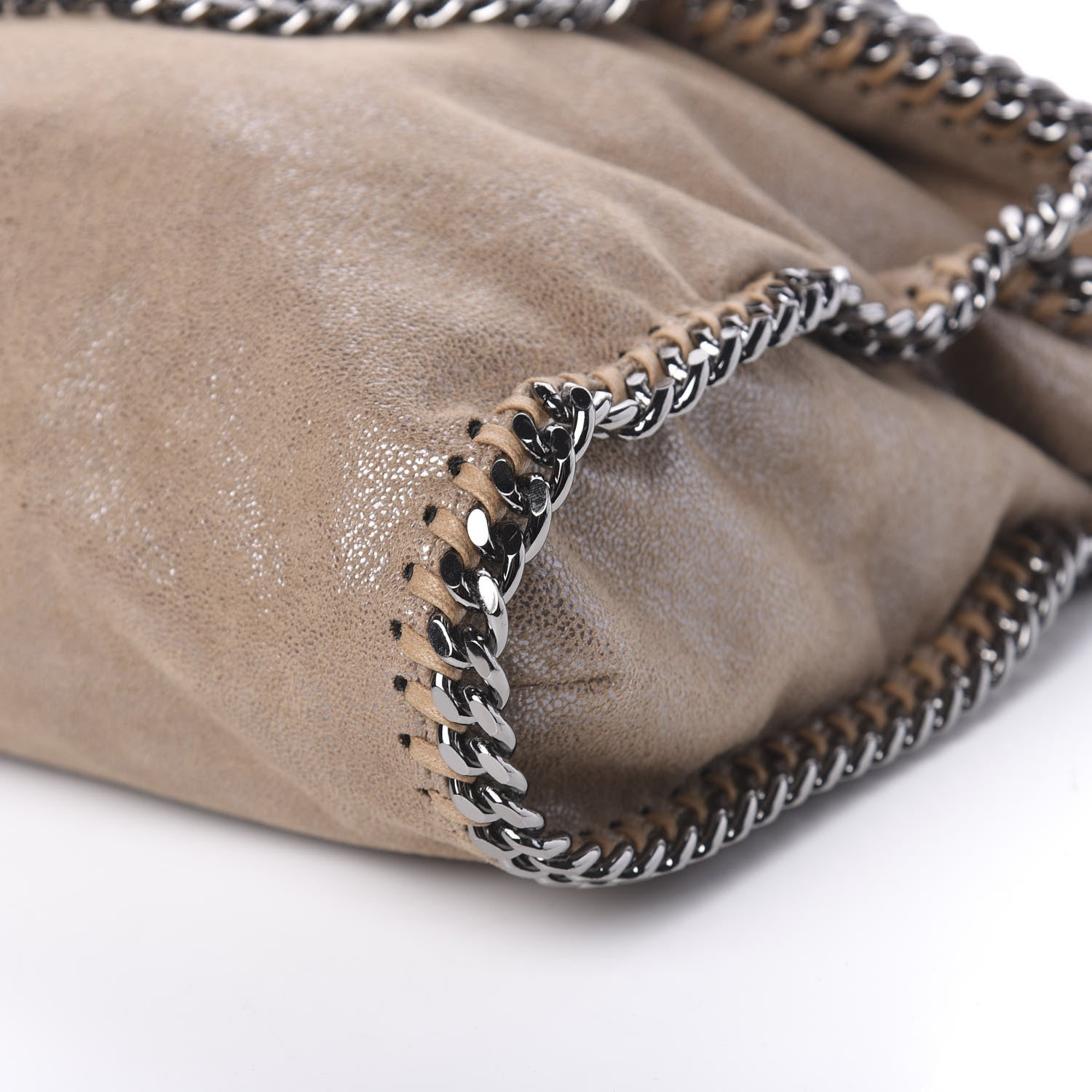Stella McCartney Shaggy Deer Falabella Fold Over Tote Taupe 9 of 10