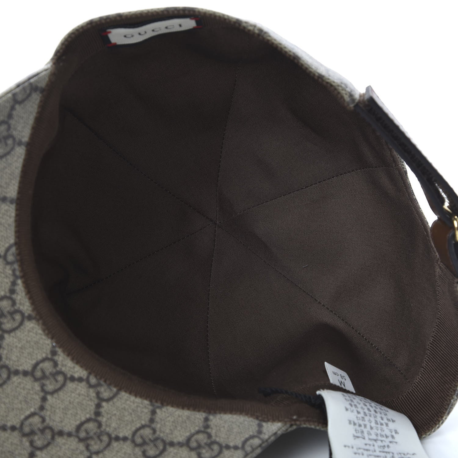 Gucci GG Supreme Monogram Boutique Print Baseball Hat M Beige 7 of 9