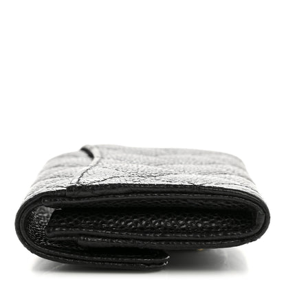 Chanel Caviar Quilted Flap Card Holder Wallet Black 8 of 11