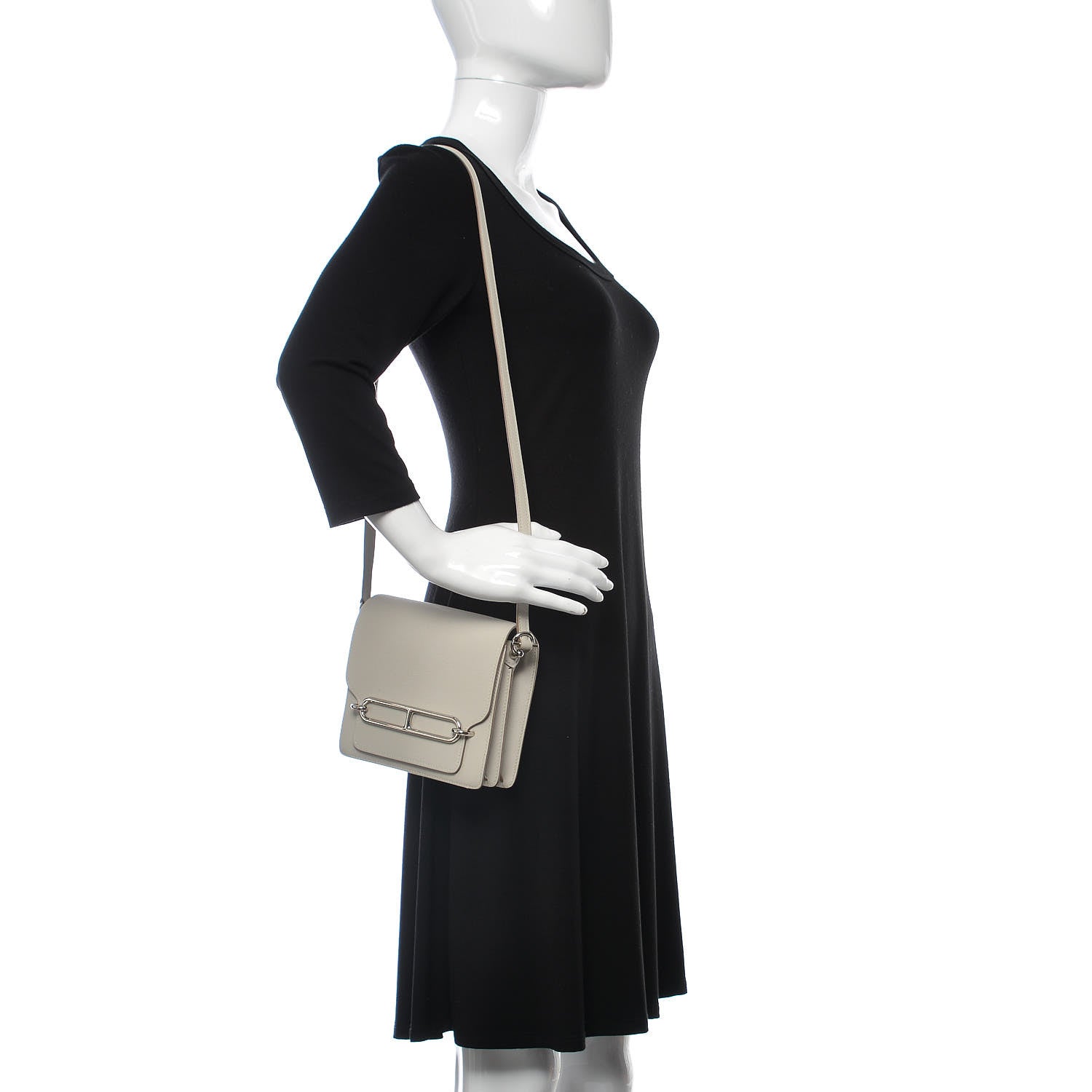 Hermes Evercolor Mini Sac Roulis Gris Perle 2 of 10