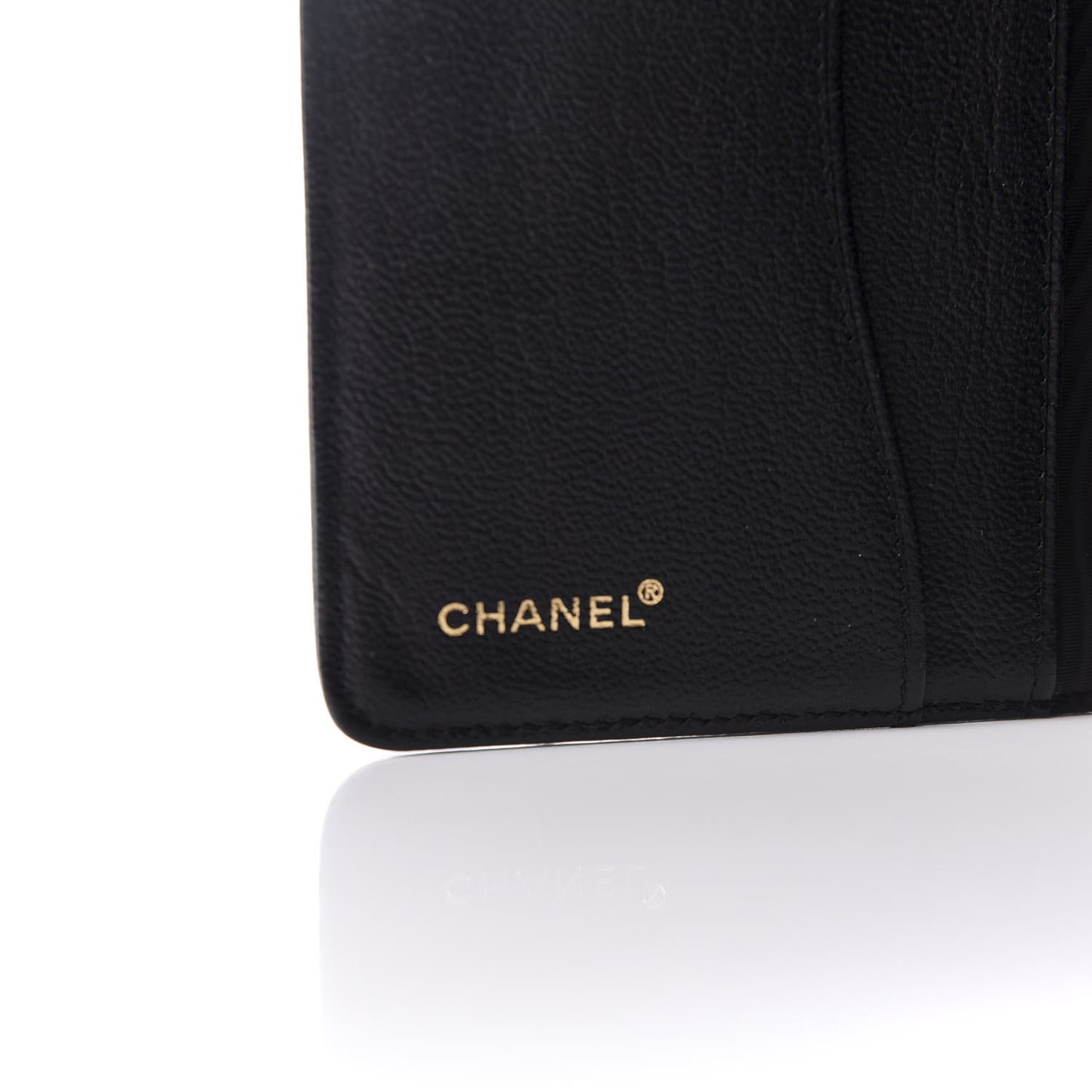 Goatskin Small Ring Agenda Planner Black