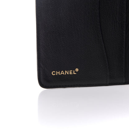Chanel Goatskin Small Ring Agenda Planner Black 6 of 6
