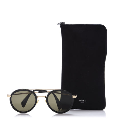 Celine Round Mia Sunglasses CL 41424/S Black 7 of 7