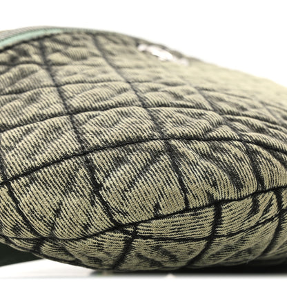 Chanel Denim Quilted Denimpression Waist Bag Green Black 9 of 10
