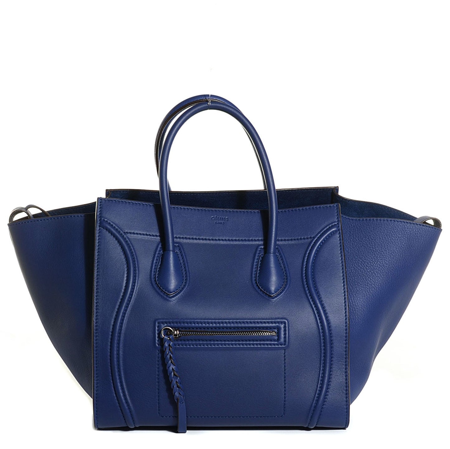 Supple Calfskin Medium Phantom Luggage Indigo