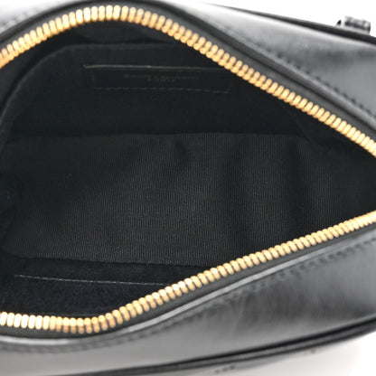Saint Laurent Calfskin Matelasse Monogram Lou Belt Bag Black 4 of 9