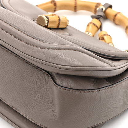 Gucci Calfskin Medium New Bamboo Top Handle Bag Mauve 14 of 16