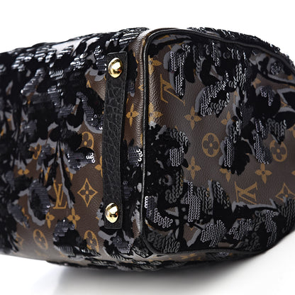 Louis Vuitton Monogram Fleur De Jais Sequins Speedy 30 14 of 16