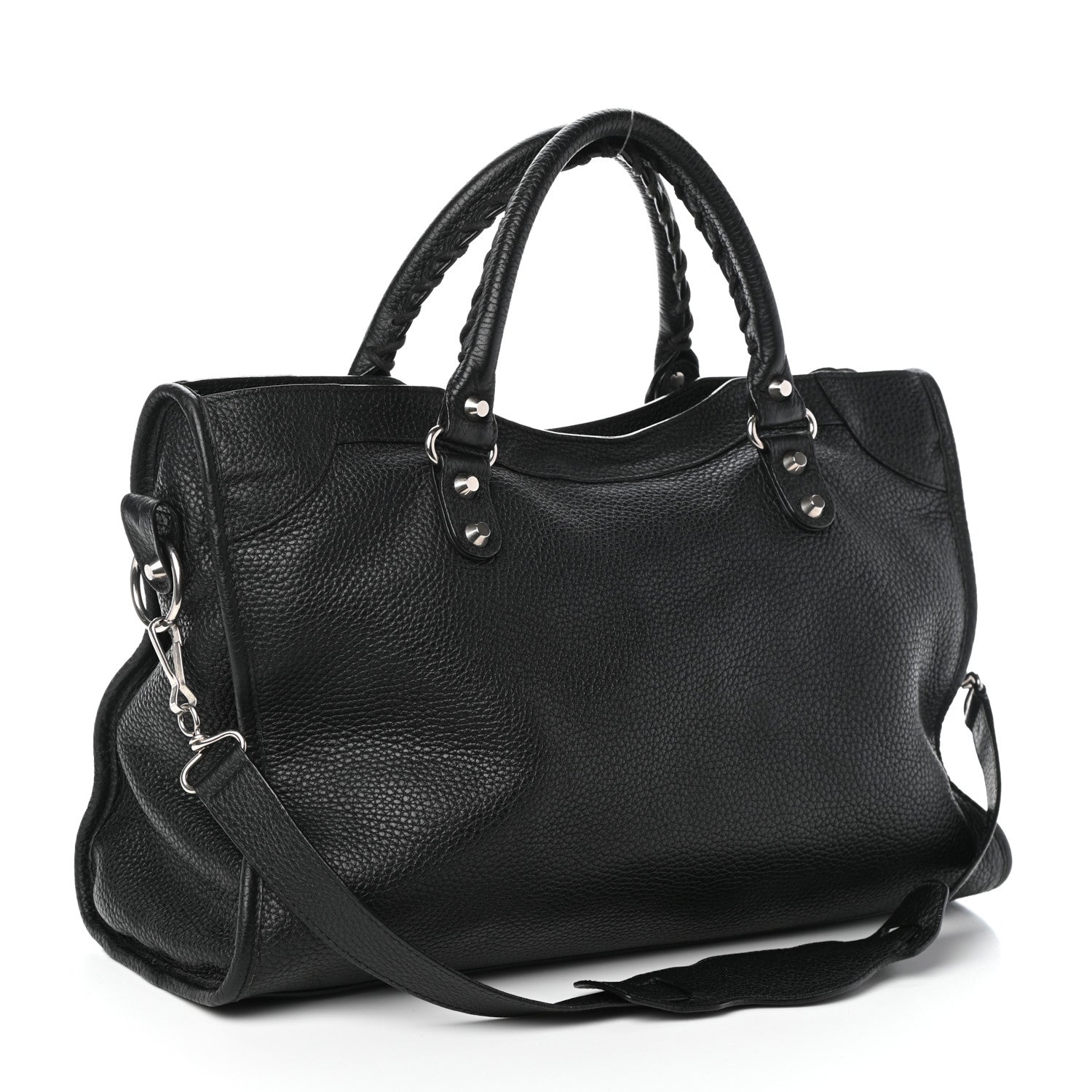 Balenciaga Vibrato Calfskin Classic Silver Hardware City Black 3 of 8