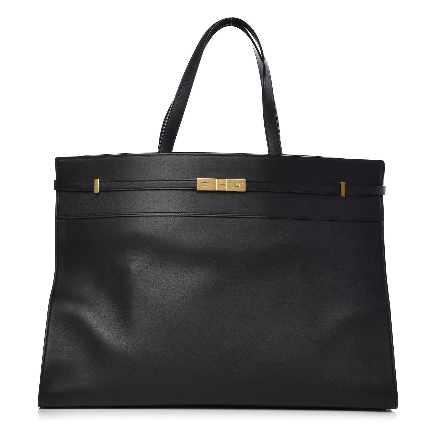 Saint Laurent Calfskin Large Manhattan Shopper Tote Black 1 of 9