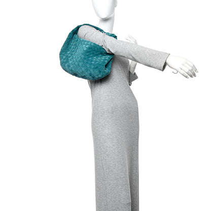 Bottega Veneta Suede Calfskin Intrecciato Teen Jodie Hobo Scuba 2 of 12