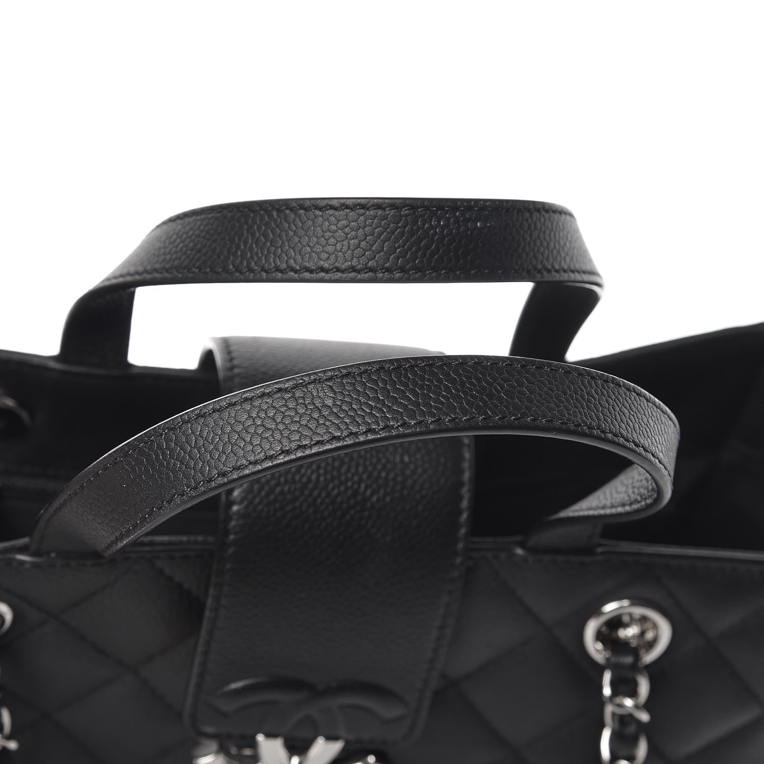 Chanel Caviar Quilted Small CC Box Shopping Tote Black 11 of 12