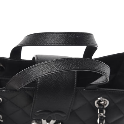 Chanel Caviar Quilted Small CC Box Shopping Tote Black 11 of 12