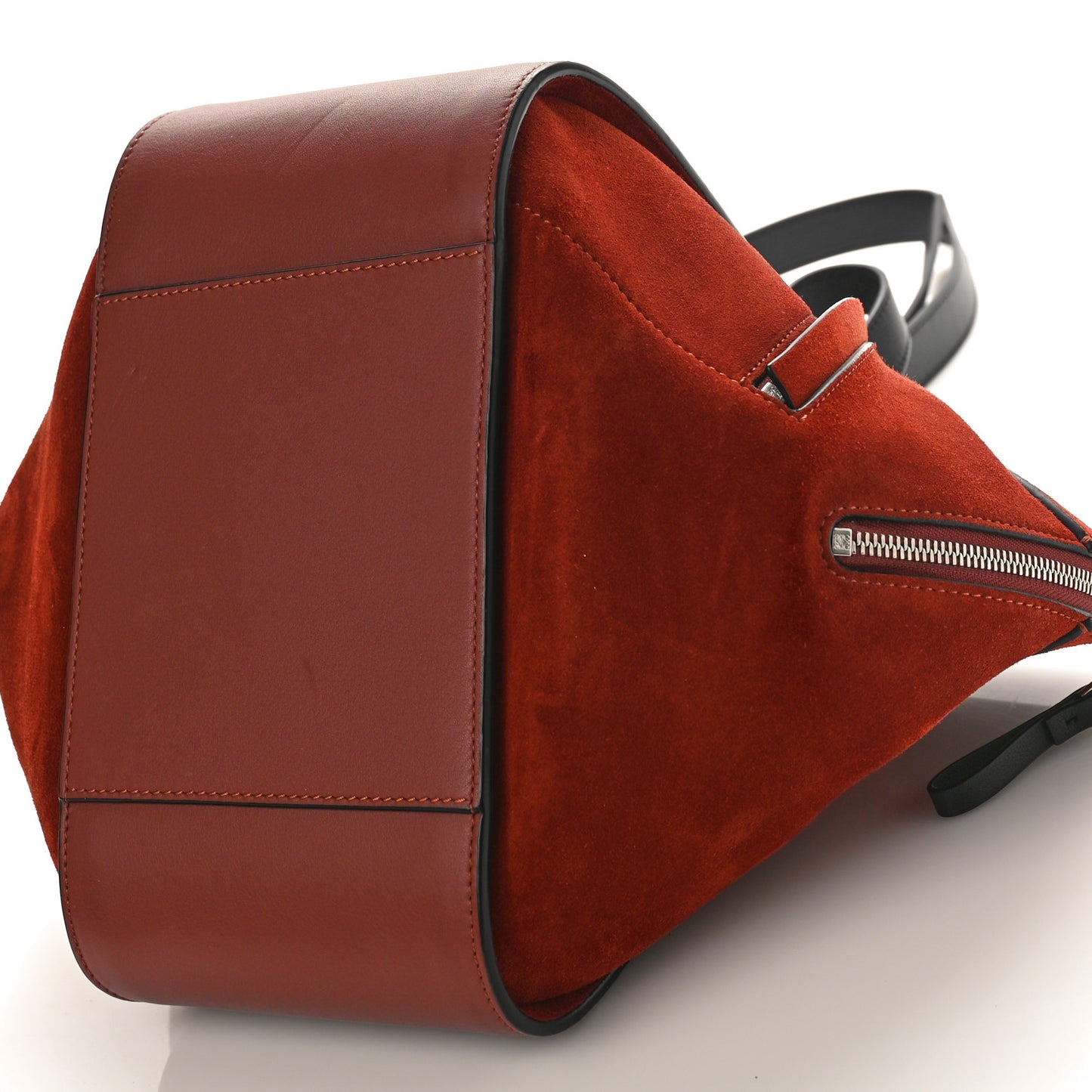 Calfskin Suede Small Hammock Shoulder Bag Red