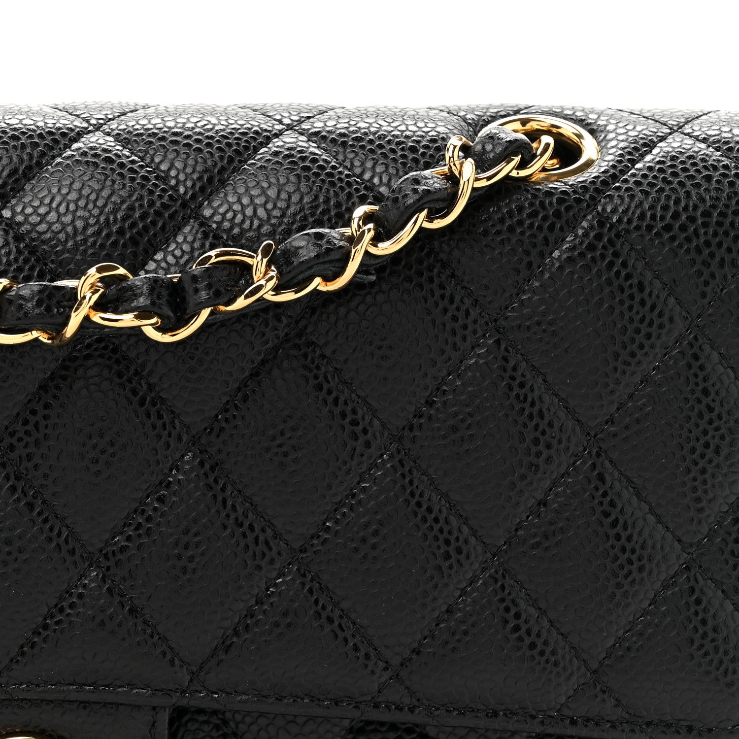 Chanel Caviar Quilted Medium Double Flap Black 8 of 11
