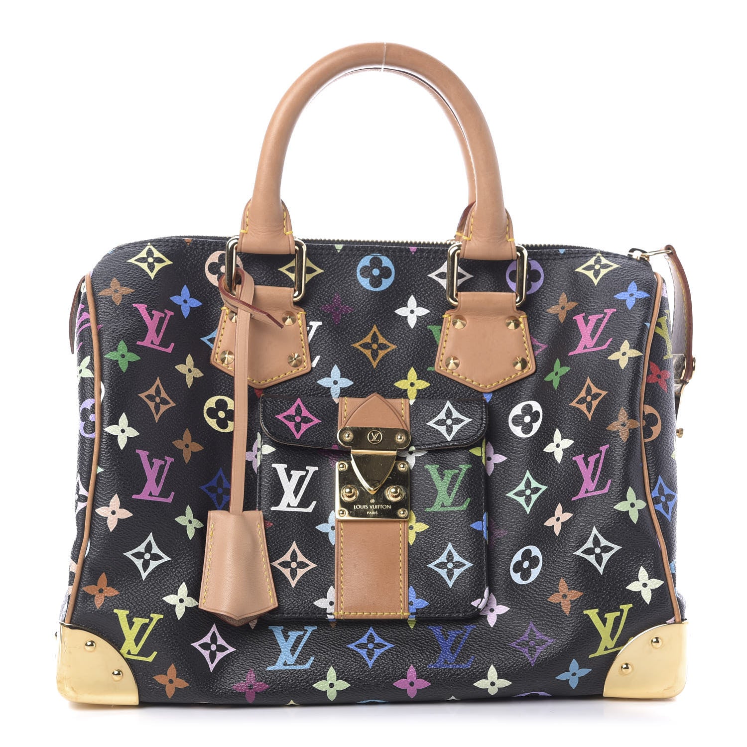 Louis Vuitton Monogram Multicolor Speedy 30 Black 1 of 9