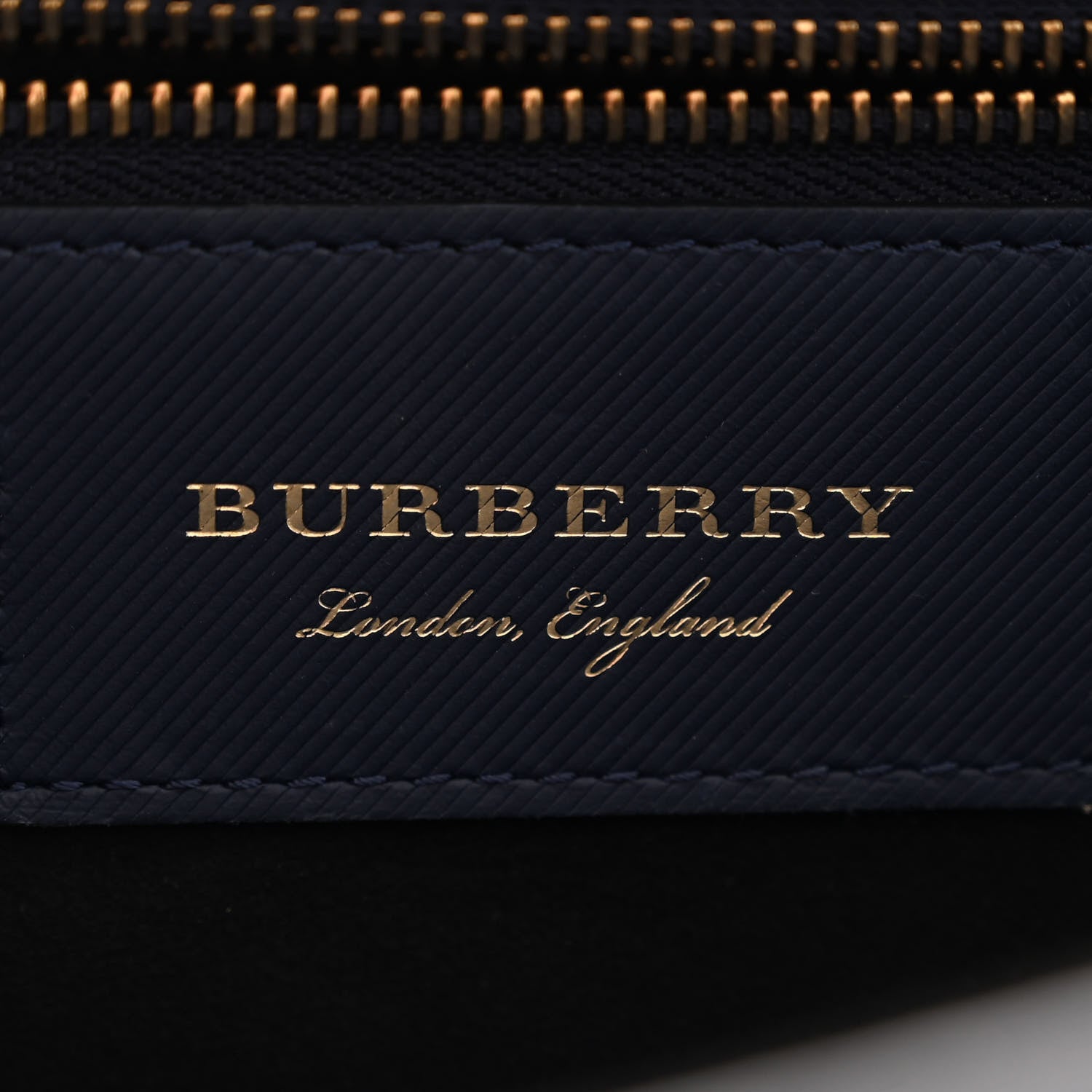 Burberry Trench Calfskin Medium DK88 Top Handle Bag Ink Blue 6 of 16