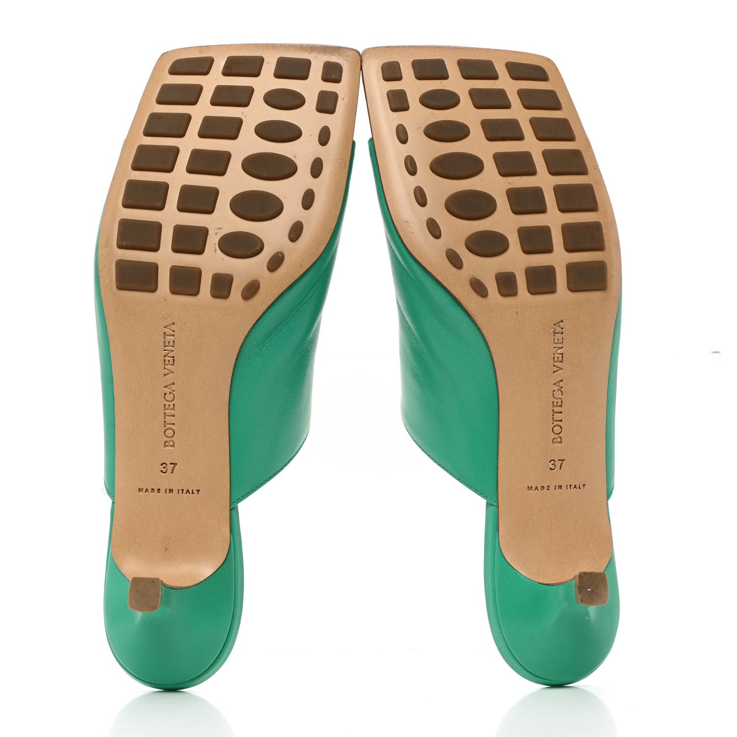 Bottega Veneta Nappa Stretch Mule Sandals 37 Acid Turquoise 5 of 10