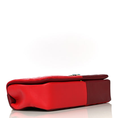 Burberry Lambskin Quilted Small Lola Bag Bright Red Dark Crimson 4 of 10